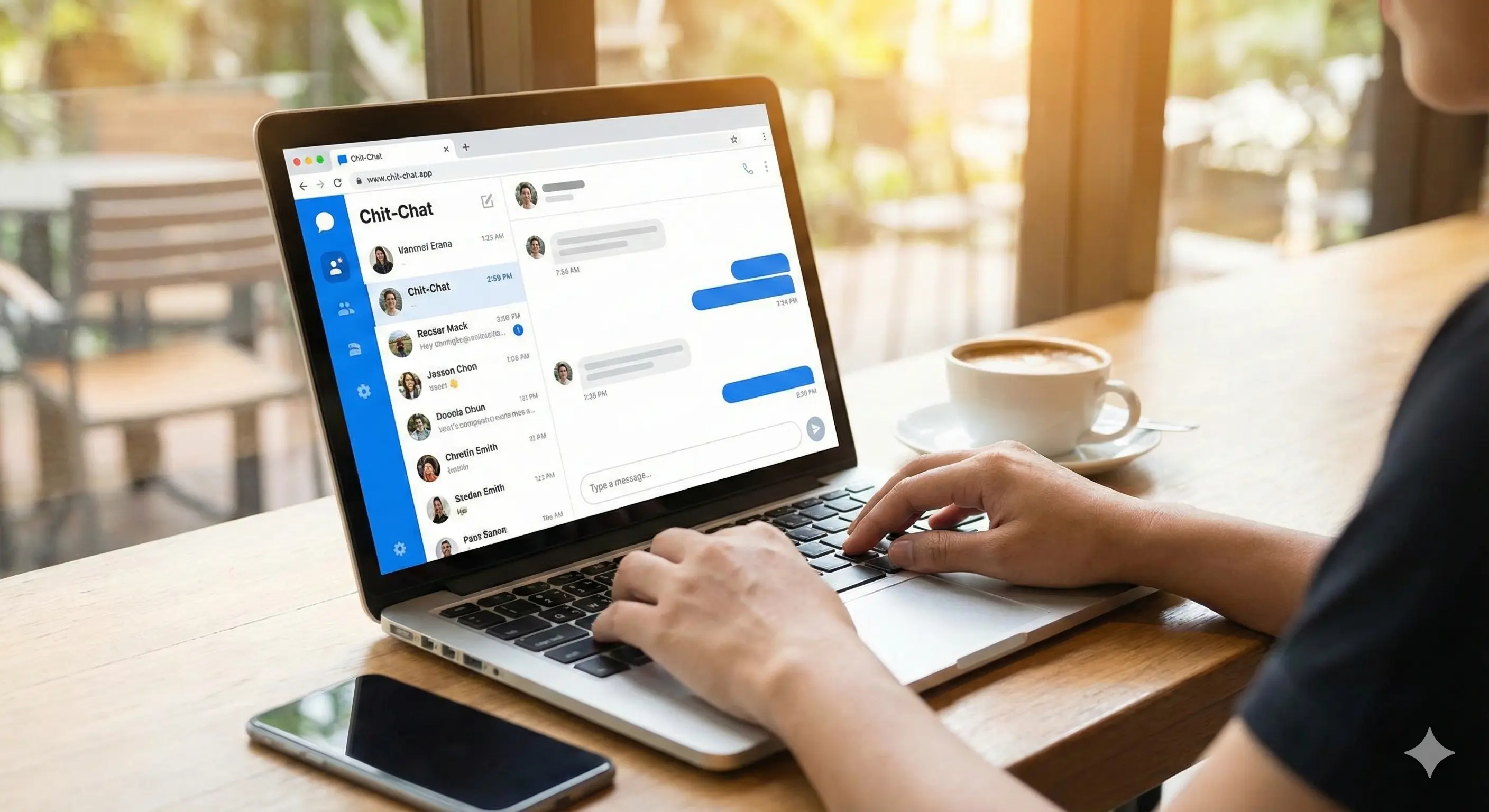 Screenshot of Chit-Chat project