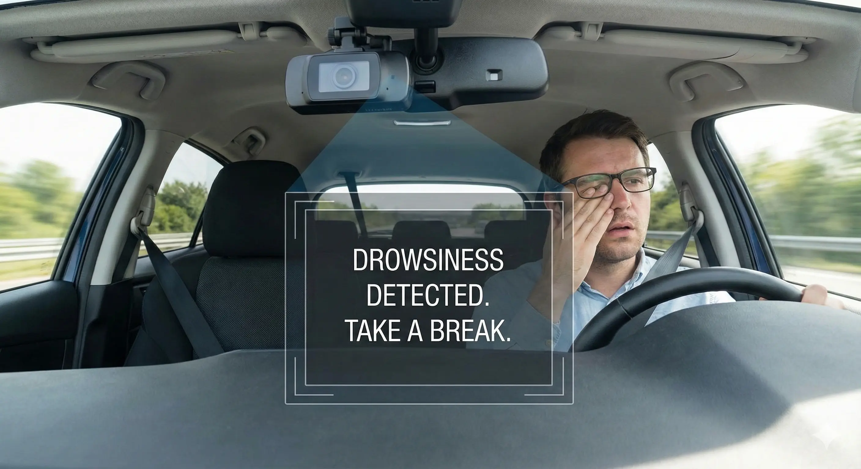 Screenshot of Driver Fatigue Detection System project